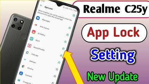realme c25y App lock setting | App lock kaise kare realme c25y me/How to Set App lock in Realme C25Y