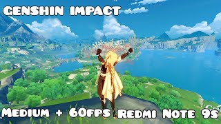 GENSHIN IMPACT 60FPS   MEDIUM | REDMI NOTE 9S