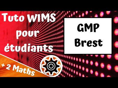 Tuto WIMS pour GMP Brest