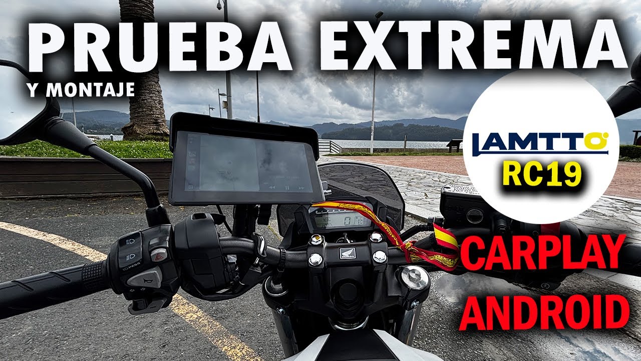 LAMTTO RC 19 MEJOR PANTALLA PARA MOTO NAVEGADOR CALiDAD PRECIO ANDROID CARPLAY GPS RUTAS MOTO