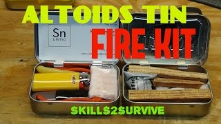 Altoids Tin FIRE KIT