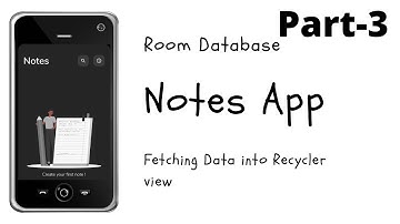 Notes App With Room Database Part-3 | Fetching Data Into Recycler View From Room  | Code The World