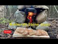 Alaska bushcraft survival  building and testing a stone oven