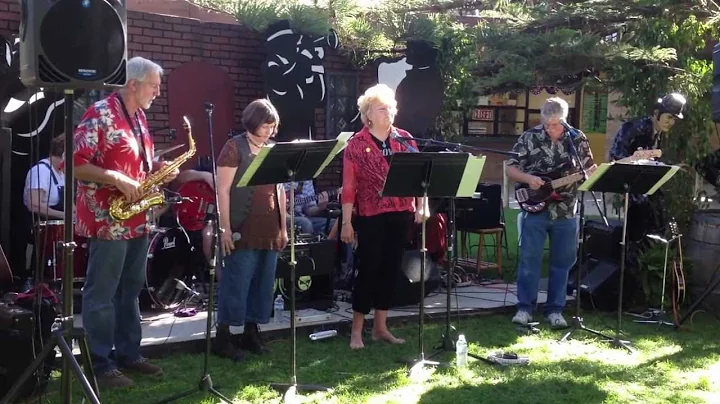 Peggy Baldwin Butler performs with the Piecemakers