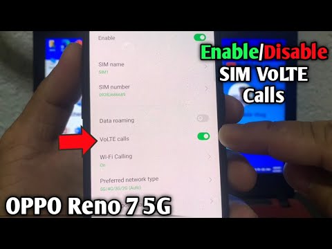 How to Enable/Disable SIM VoLTE Calls on OPPO Reno 7 5G