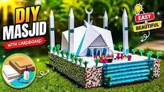 How to Make a Beautiful Mosque with Cardboard | DIY Mosque Model | Easy Craft