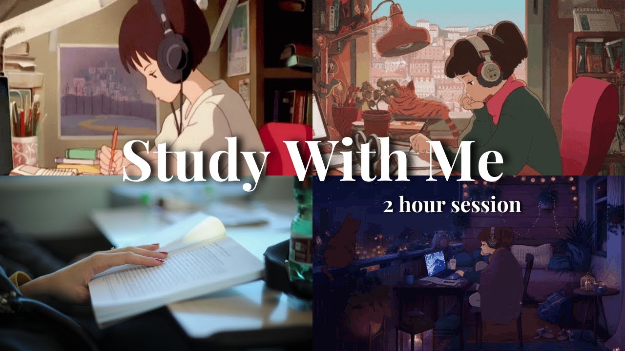 study with me| 2 hours calm session| typing work - YouTube