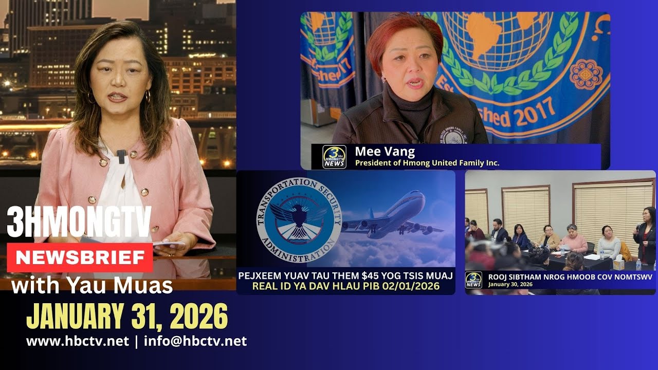 🔴3HMONGTV NEWS | January 31, 2026 -  Xovxwm tshaj tawm hauv xeev Minnesota hnub no.