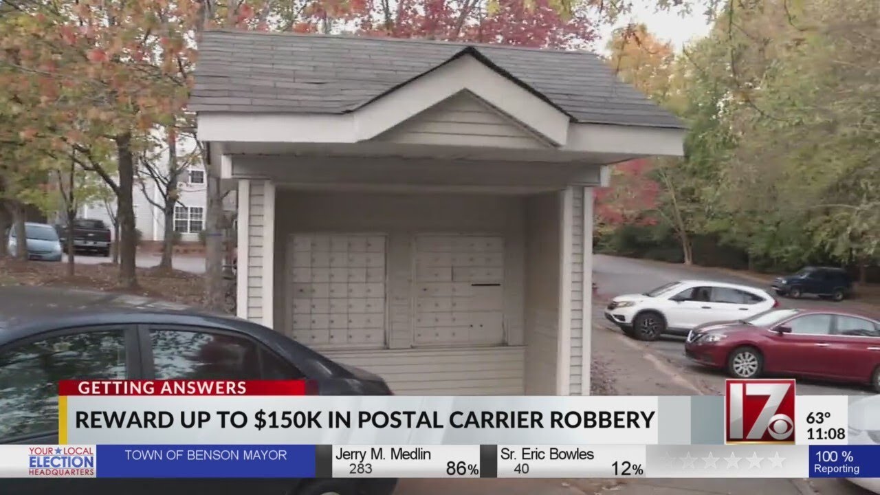 Up to $150,000 reward for info in Raleigh mail carrier robbery - YouTube