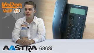 Aastra 6863i VoIP Phone Video Review / Unboxing
