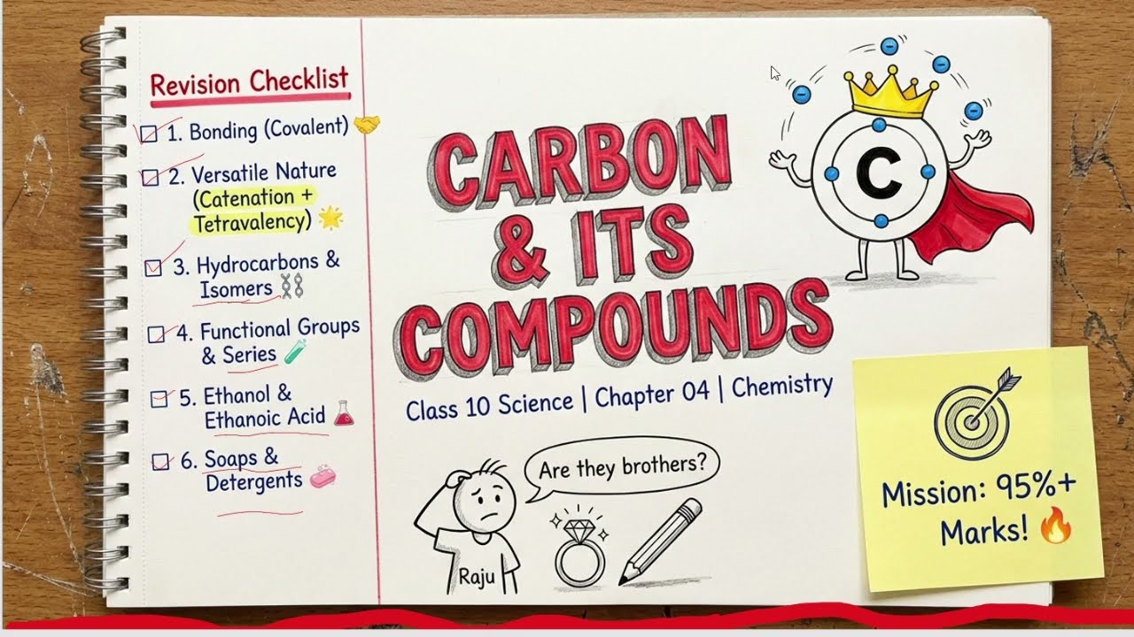 Carbon and its Compounds Class 10 Chemistry | Covalent Bonding & Noble Gas Configuration Explained