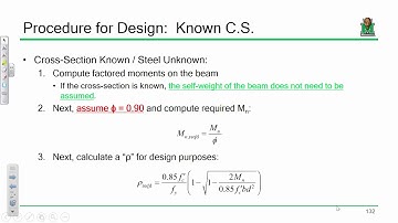 CE 413 Lecture 14:  R.C. Beam Design Example - Known Cross-Section (2020.02.14)