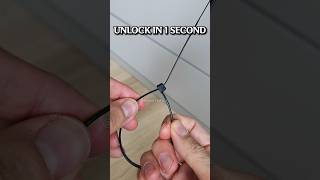 STOP cutting zip ties! The 1-Second Unlock Hack!