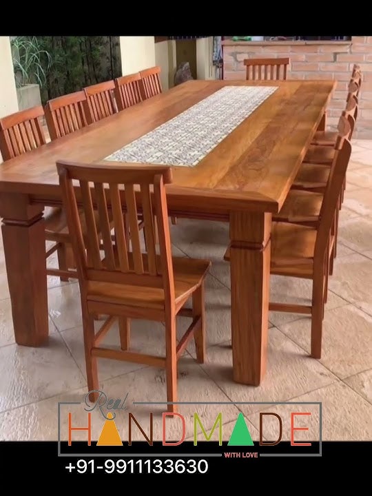 Dining Table: Latest Wooden dining table & chair design | Modern Dining Table Set #furniture #couch
