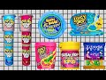 Unboxing Satisfying ASMR Push Pop Candy Jelly Gummy Food Mukbang