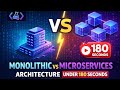 Monolithic vs Microservices Architecture ⚡Explained in Under 180 Seconds! | Ajay Kumar@moderncodelab