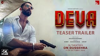 DEVA | Official Teaser Trailer | Shahid Kapoor | Pooja Hegde | Kubbra Sait | News and Update