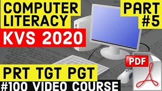 Computer Literacy notes for KVS 2020 | PRT TGT PGT KVS 2020