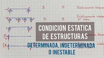 ¿Cómo se determina si una estructura es estable o inestable?