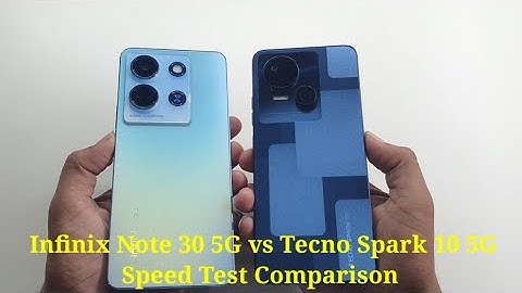 Infinix Note 30 5G vs Tecno Spark 10 5G Speed Test Comparison