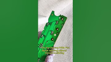 Dry ice cleaning PCBA flux residue, no need for manual scrubbing, can be quickly cleaned #pcba