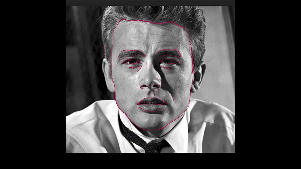 Studying James Dean's Death Mask, 2023 Amateur Artistic Analysis