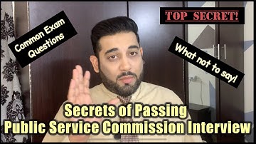Public service commission interview | tips & tricks #spsc
