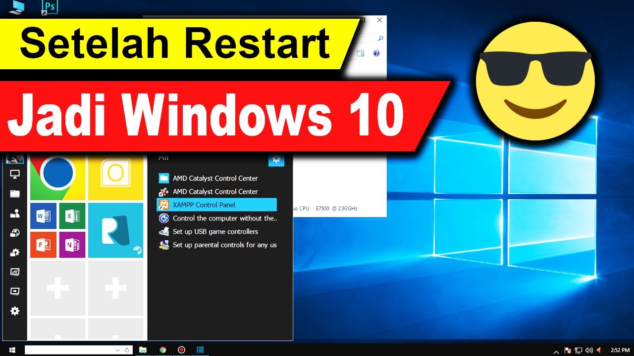 Cara Merubah Tampilan Windows 7 dan 8 Menjadi Windows 10