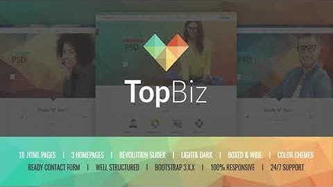 TopBiz - Responsive Corporate HTML5 Template | Themeforest Website Templates and Themes
