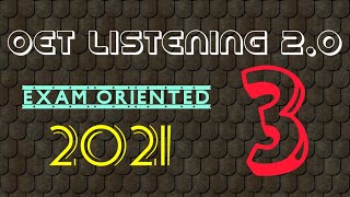 OET 2.0_ Listening Test With Answers 2021/ Updated OET Listening Sample For OET PROFESSIONALS.