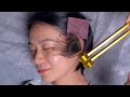 Ear Cleaning ASMR | Eyebrow trimming | Eye Spa | Scalp Massage