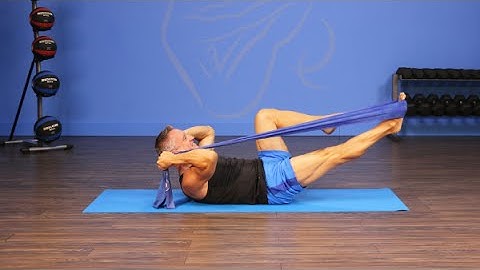 Bicep Curl / Single Leg Stretch Combo