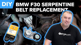 BMW F30 Serpentine Belt Replacement DIY (BMW N20  328i, 528i, X1, X3, & More)