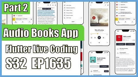 [Flutter] Flutter Live Coding EP1635 (Audio Books App UI Part 2)