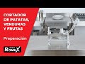 Vídeo: Cortadora de Patatas, Verduras y Frutas Sobremesa ®Romux