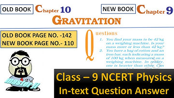 In-text questions Chapter 9 Gravitation Class 9 Science NCERT Page No 110