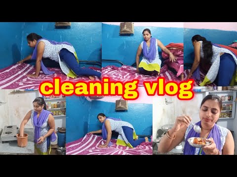 cleaning vlog💖Indian housewife bed cleaning vlog💖Indian housewife kitchen cleaning vlog💖leggings vlo