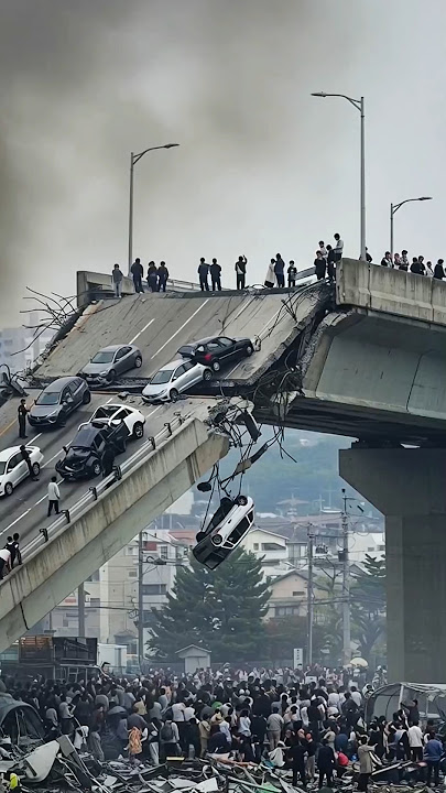What Caused This Bridge to Suddenly Collapse? Amateur Camera Captures All #disaster #bridge #fail