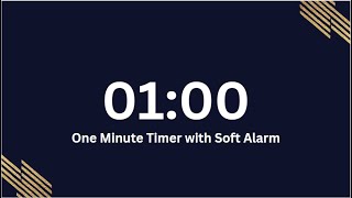 1 minute timer | Soft Alarm | Timer Clock | 1 minute countdown #timer #countdown #alarm screenshot 2
