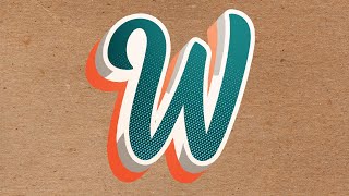 Photoshop Tutorial: How to create a 3D typography lettering