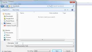 Save Notepad HTML Page