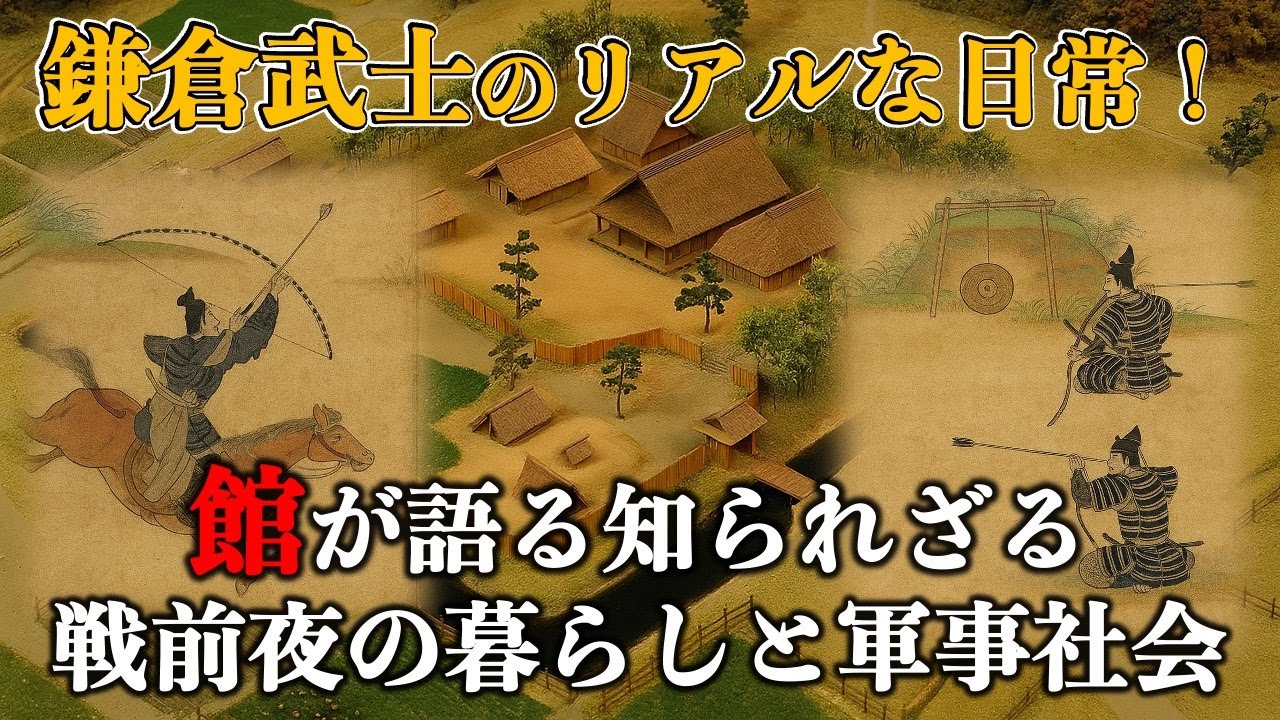 【鎌倉武士のリアルな日常！】『館』が語る知られざる戦国前夜の暮らしと軍事社会【鎌倉時代：日本史】