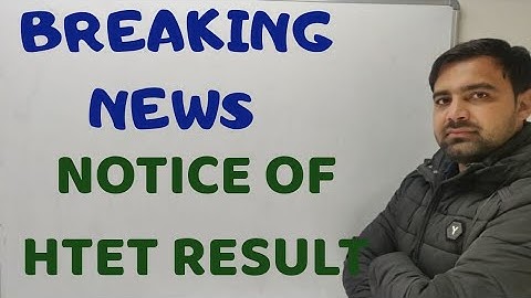 HTET 2020| Notice of htet result |htet prt|htet tgt|htet pgt|htet result|breaking news| htet notice