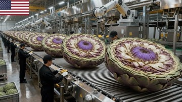Inside a Modern Artichoke Factory: From Giant Fields to Premium Jars (The Whole Process)
