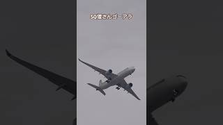 シンガポール狸ゴーアラウンド Singapore Airlines A350 SQ632 RWY34L Go Around #shorts #羽田空港ライブカメラ