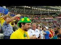 Brazil Vs. Belgium quartefinals World Cup Russia 2018. National Anthems Kazan. 6 july 2018