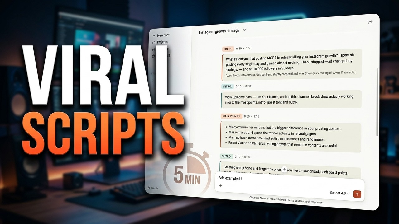 How To Write Viral Scripts With Claude (Quick Guide) - YouTube