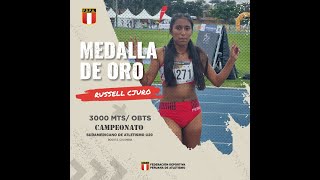 Russell Ariadna Cjuro #Peru  Oro en  3,000 mts obstaculos Panamericano sub 20 Cali 2023