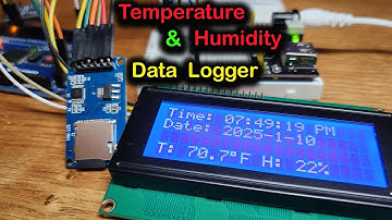 How to Build a Temperature and Humidity Data Logger with Arduino #arduino