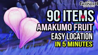 Amakumo Fruit Locations | How To Farm Ascend Material Fast and Efficient Route [Genshin Impact]